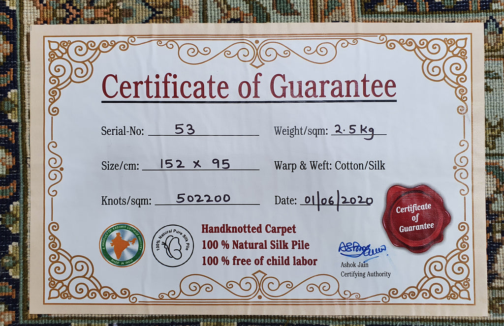 Kashan 12049 Multi 95cm x 152cm (B.No. 53)