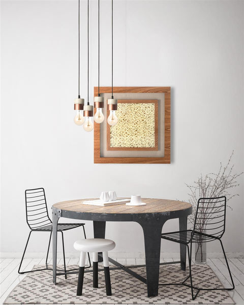 Bild Holzkunst Quadrat 60x60 III WON240