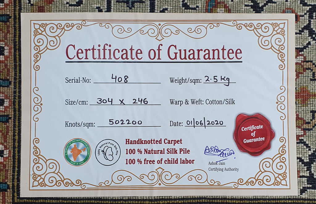 R.Taj 219 Multi 246cm x 304cm (B.No. 408)