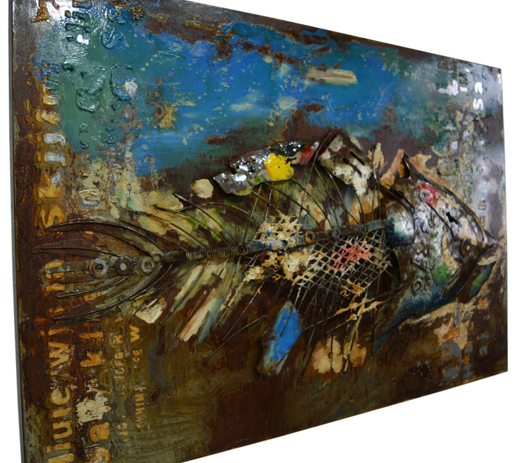 Metall Wandbild Fish 120x80 DOW715