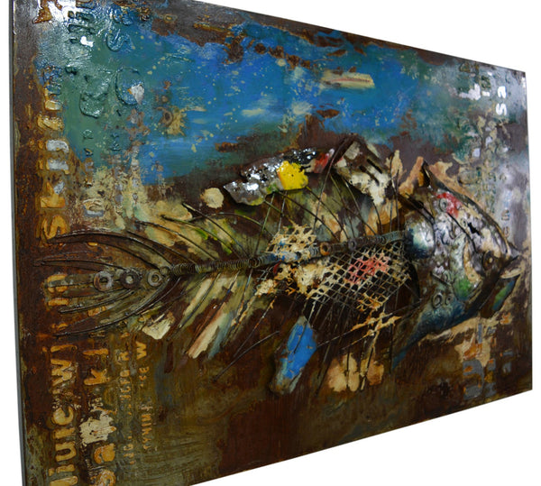 Metall Wandbild Fish 120x80 DOW715