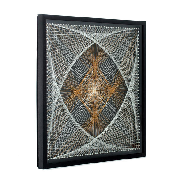 Faden-Wandbild Network 90cm x 90cm