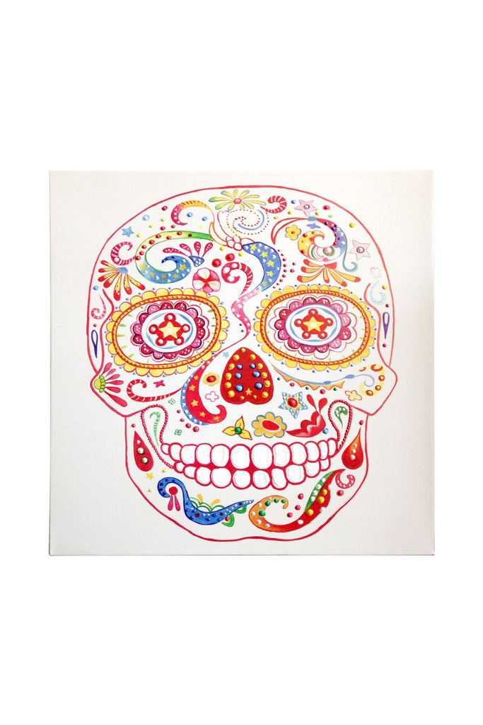 Öl-Wandbild Skull 90cm x 90cm PAB340