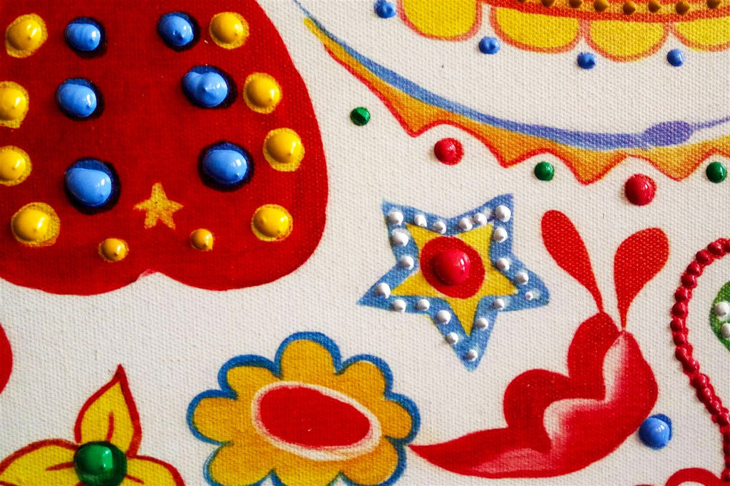 Öl-Wandbild Skull 90cm x 90cm PAB340