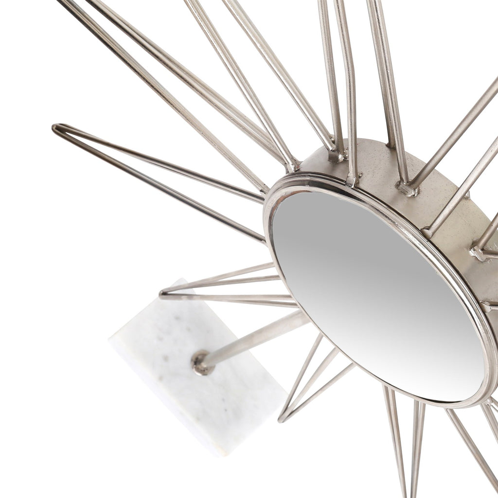 Skulptur Ajey 377 Silber / Weiß