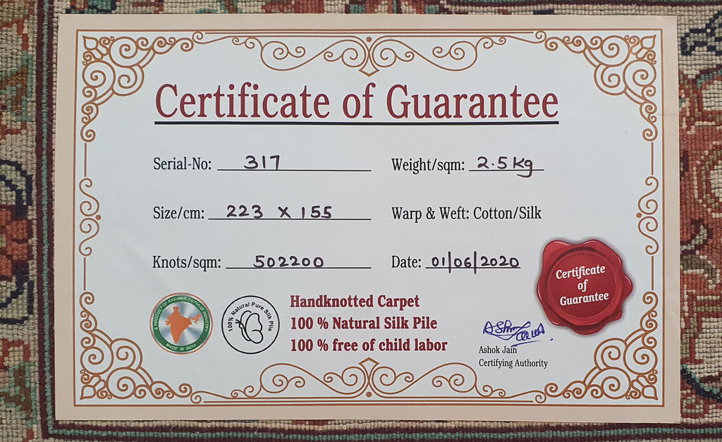 Kashan 12381 Multi 155cm x 223cm (B.No. 317)