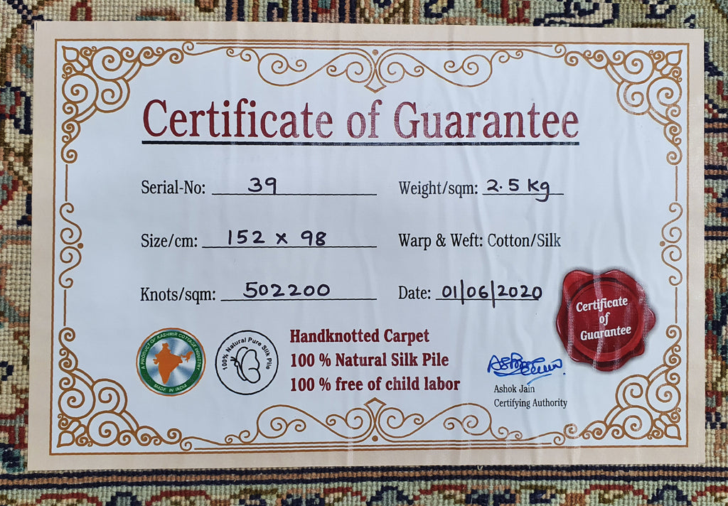 Kashan 12357 Multi 98cm x 152cm (B.No. 39)