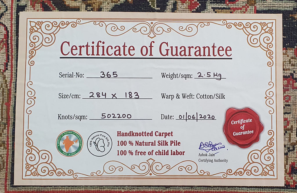 Kashan 5871 Multi 183cm x 284cm (B.No. 365)