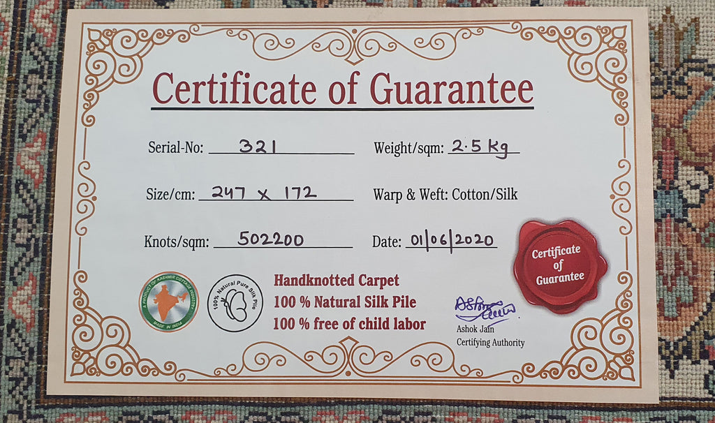 Kashan 12285 Multi 172cm x 247cm (B.No. 321)