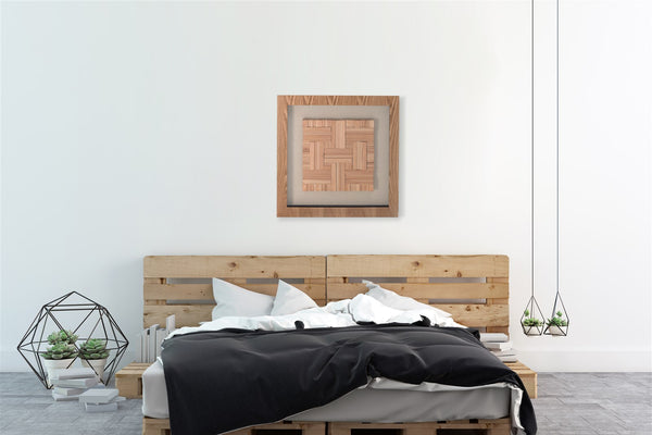 Bild Holzkunst Quadrat 60x60 I WON200