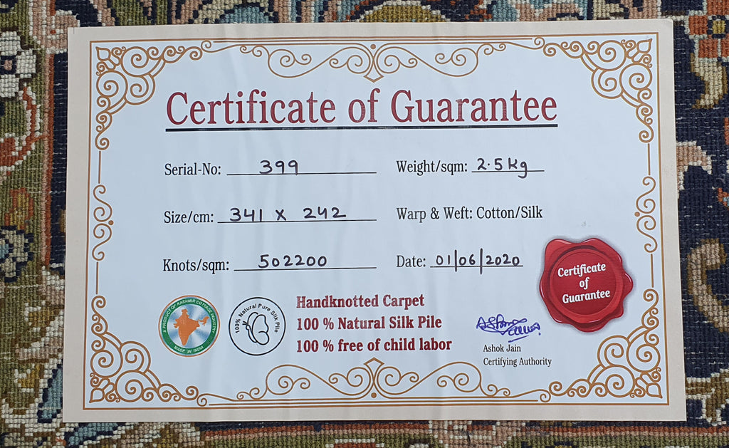 Kashan 8813 Multi 242cm x 341cm (B.No. 399)