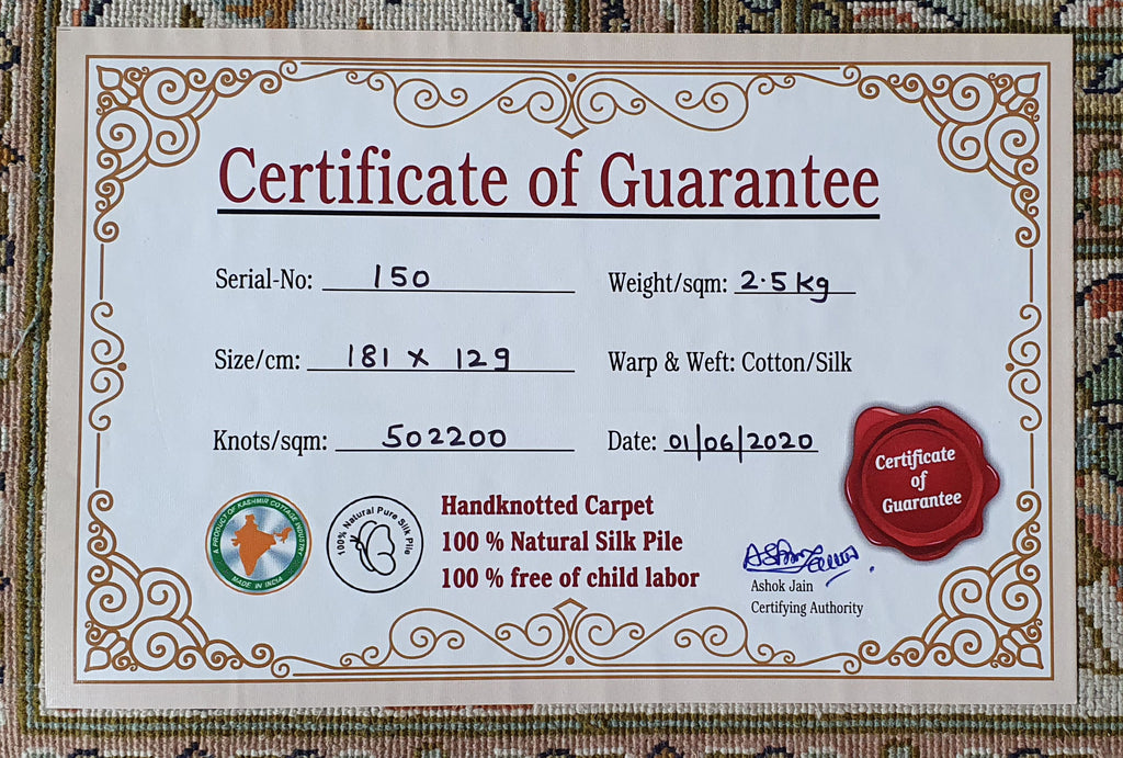 Kashan 12185 Multi 129cm x 181cm (B.No. 150)