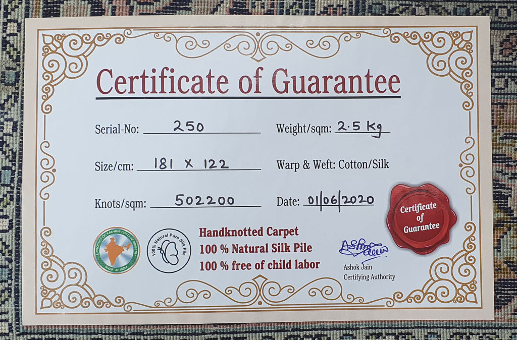 Kashan 999 Multi 122cm x 181cm (B.No. 250)