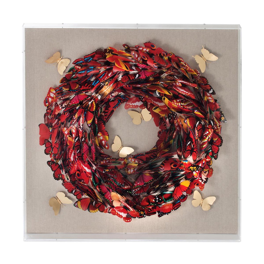 Papier Wandbild Butterfly 80cm x 80cm