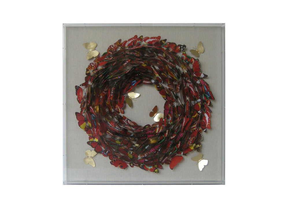 Papier Wandbild Butterfly 80cm x 80cm