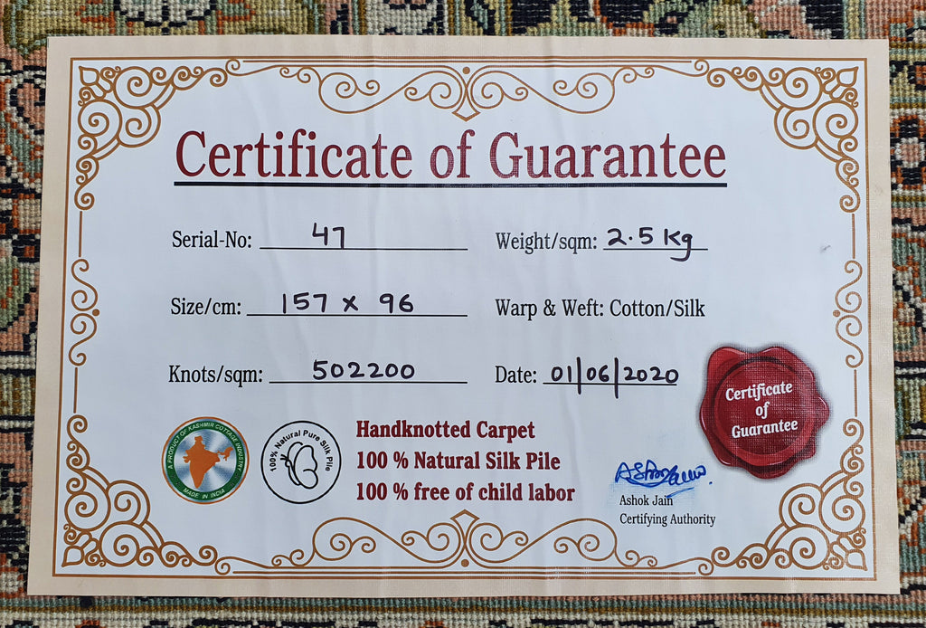 Kashan 8493 Multi 96cm x 157cm (B.No. 47)