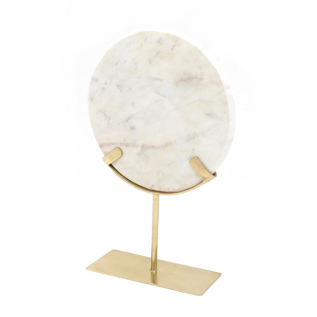Skulptur Ajnur 1077 Gold / Weiß