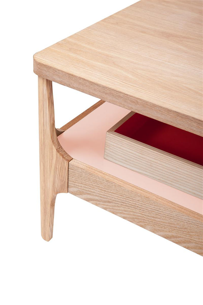 Kaffeetisch Avery III Esche / Rosa