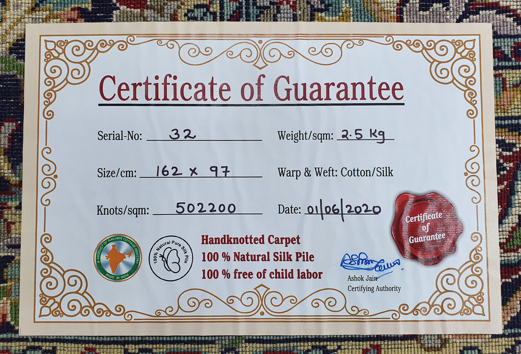 Kashan 9391 Multi 97cm x 162cm (B.No. 32)