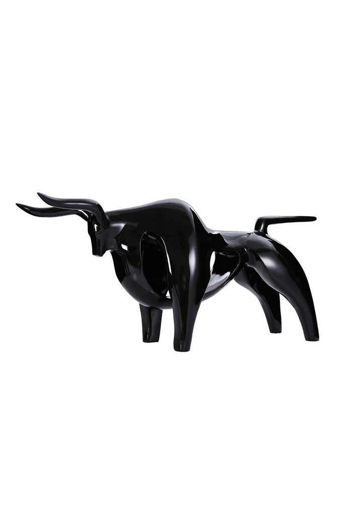 Skulptur Bull 11-J Schwarz