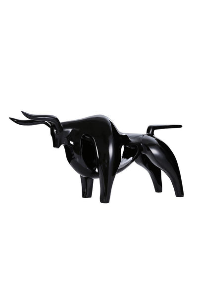 Skulptur Bull 11-J Schwarz