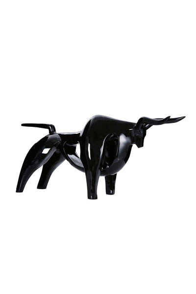 Skulptur Bull 11-J Schwarz