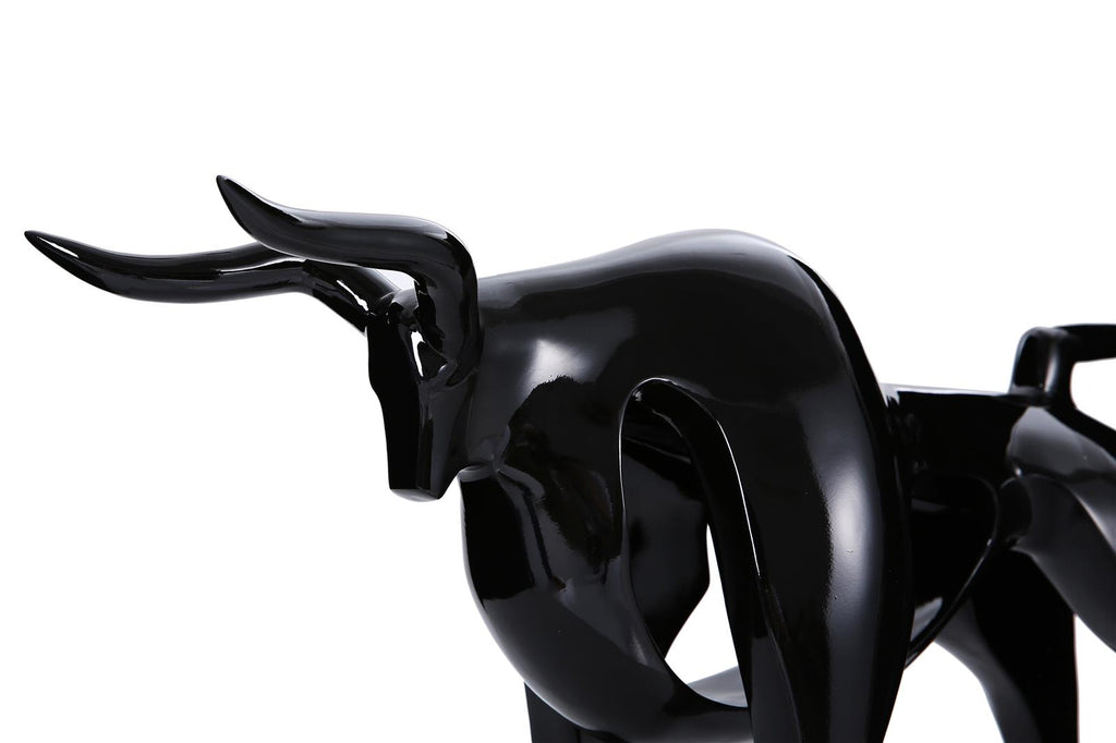 Skulptur Bull 11-J Schwarz