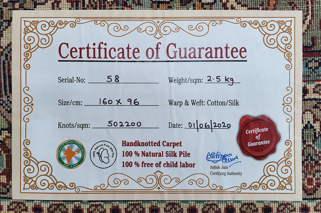 Kashan 6677 Multi 96cm x 160cm (B.No. 58)