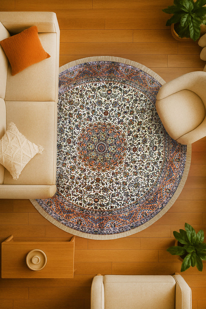 Kashan 999 Multi 212cm x 214cm (B.No. 412)