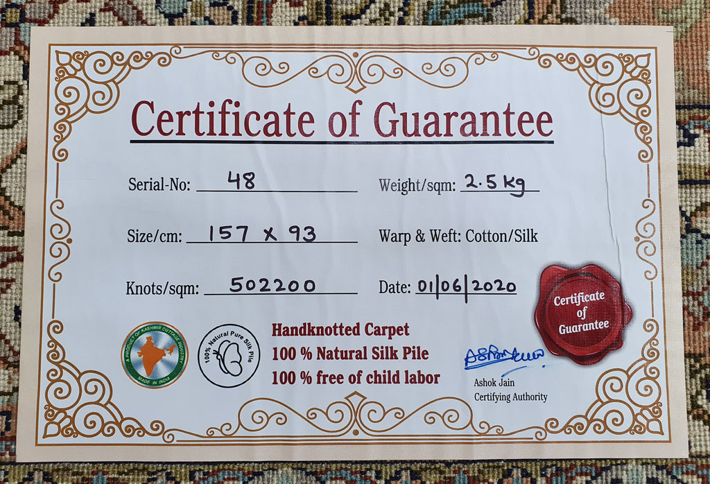 Kashan 7046 Multi 93cm x 157cm (B.No. 48)