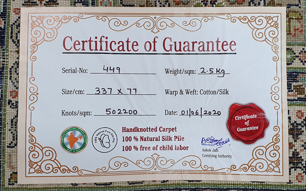 R.Taj 9503 Multi 77cm x 337cm (B.No. 449)