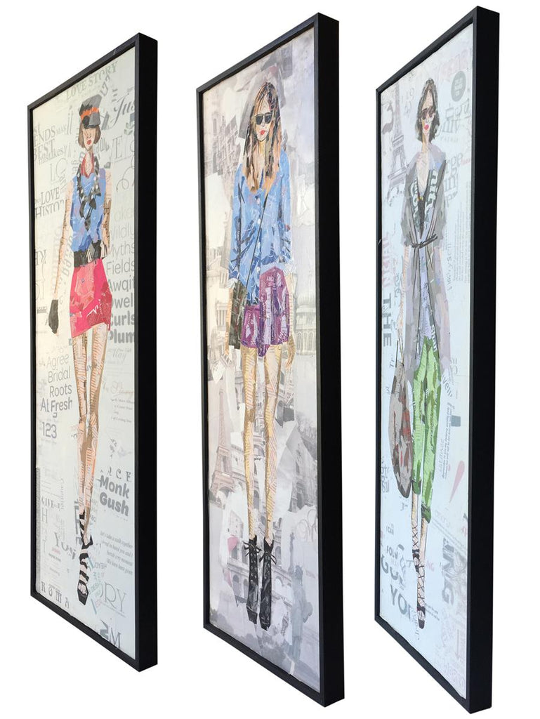 Papier Wandbild Catwalk II (3-teilig) 96x92 FRE880