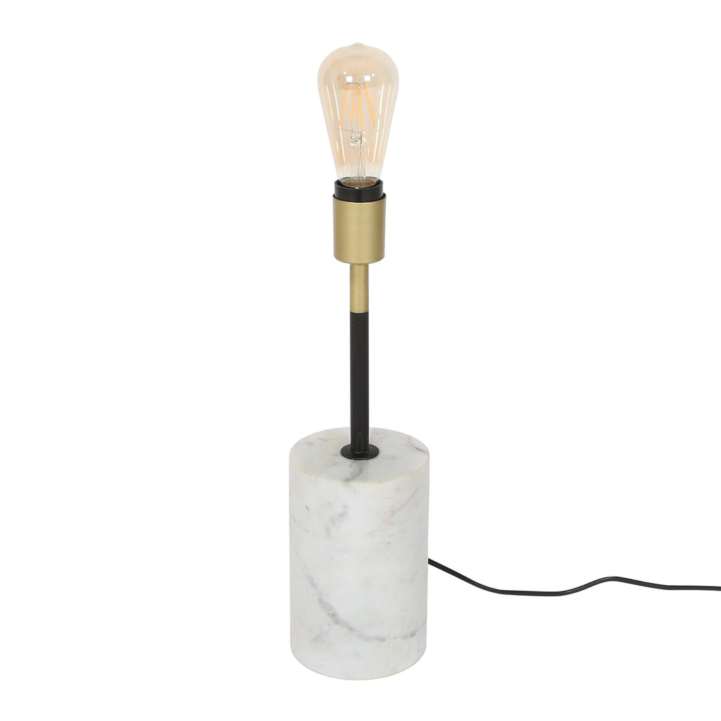 Stehlampe Caramia 277 Weiß / Messing / Schwarz