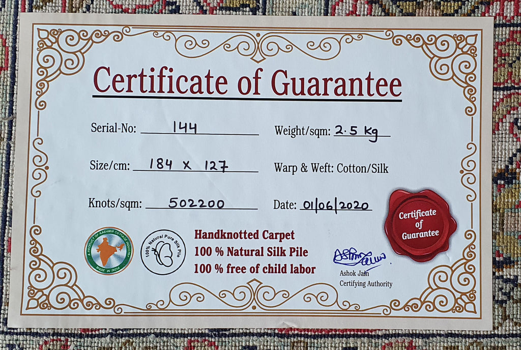 Kashan 5363 Multi 127cm x 184cm (B.No. 144)