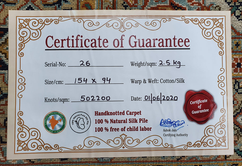 Kashan 12173 Multi 94cm x 154cm (B.No. 26)