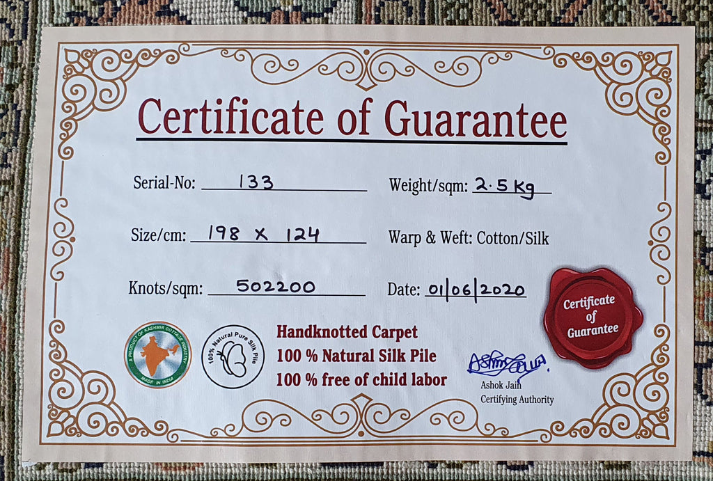 Kashan 8871 Multi 124cm x 198cm (B.No. 133)