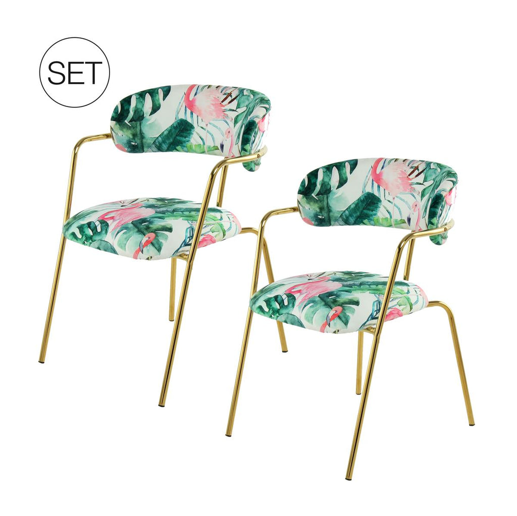 Stuhl Forest 400 2er-Set Multi / Grün