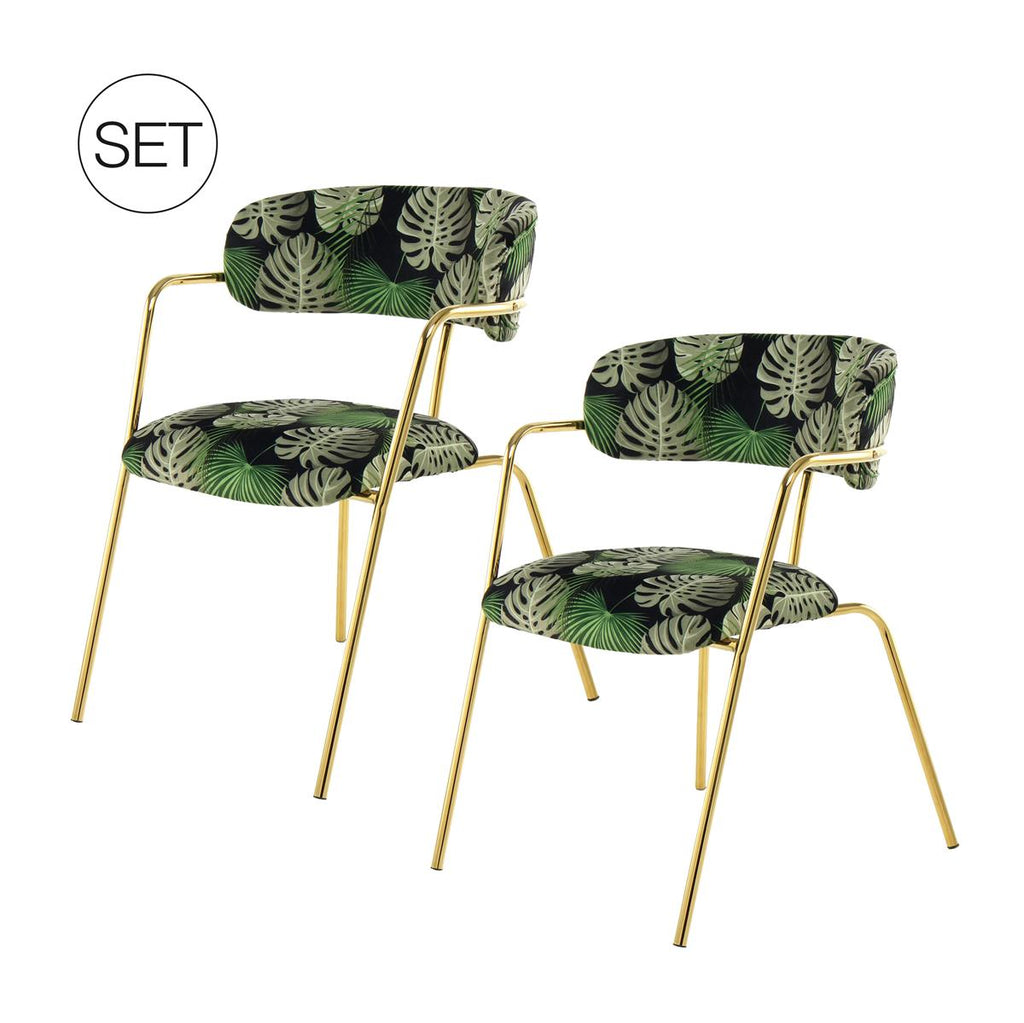 Stuhl Forest 600 2er-Set Multi / Grün