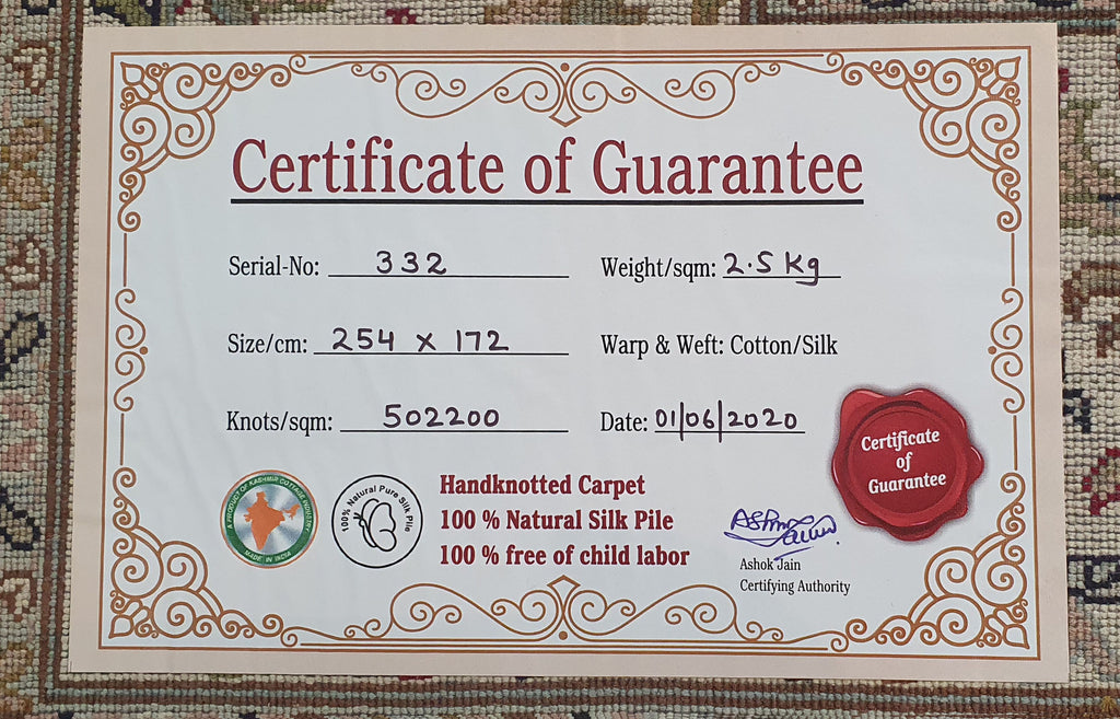 Kashan 92523 Multi 172cm x 254cm (B.No. 332)