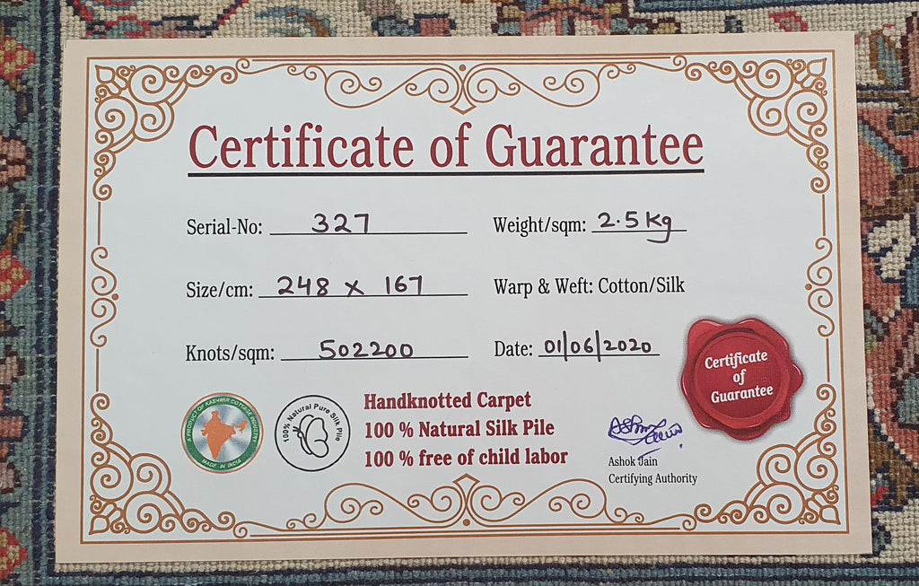 Kashan 8335 Multi 167cm x 248cm (B.No. 327)