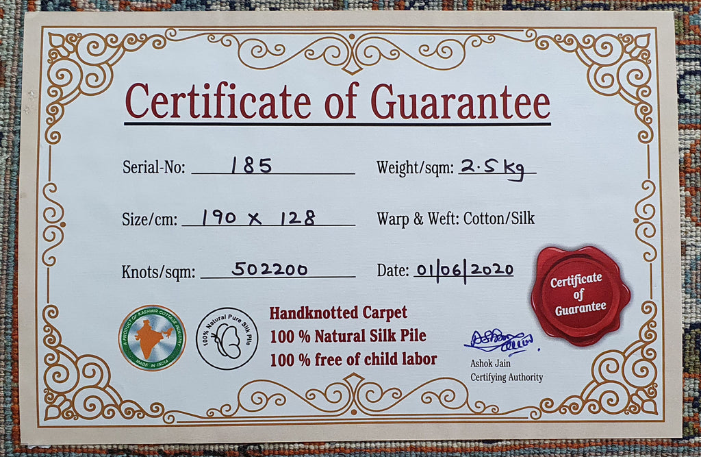 Kashan 9610 Multi 128cm x 190cm (B.No. 185)