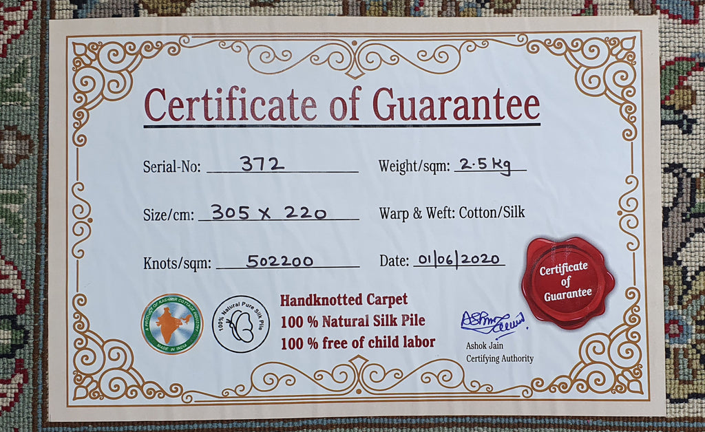 Kashan 999 Multi 220cm x 305cm (B.No. 372)