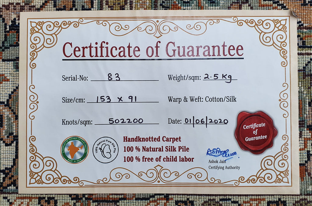 Kashan 4914 Multi 91cm x 153cm (B.No. 83)