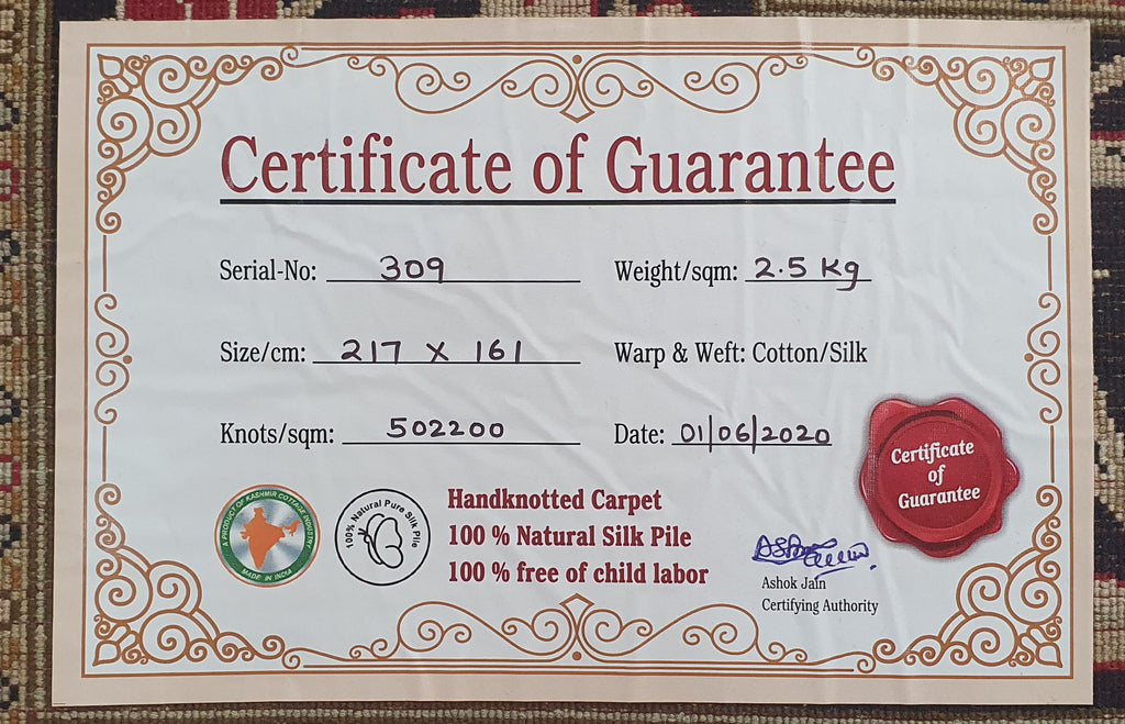 Kashan 19547 Multi 161cm x 217cm (B.No. 309)