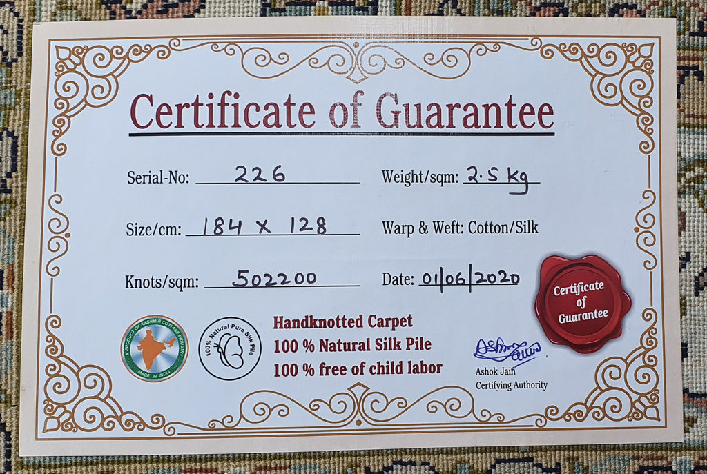 Kashan 12302 Multi 128cm x 184cm (B.No. 226)