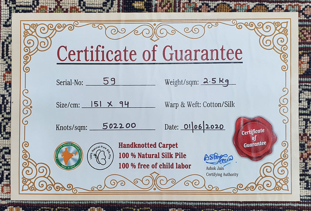 R.Taj 68 Multi 94cm x 151cm (B.No. 59)