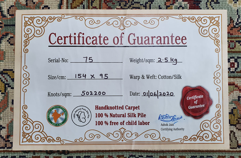 Kashan 6708 Multi 95cm x 154cm (B.No. 75)