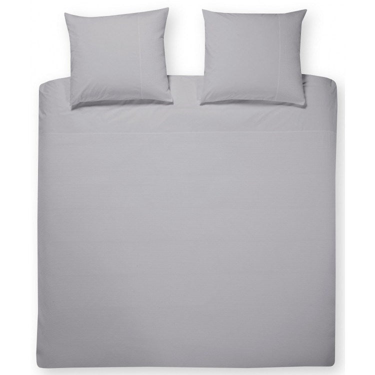 Bettwäsche Mendoza 100 Hellgrau 135cm x 200cm / 80cm x 80cm