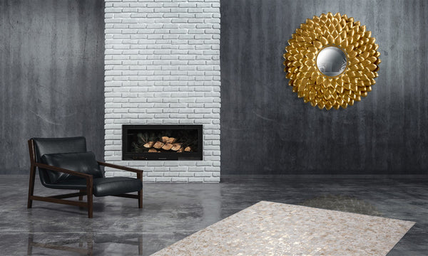 Metall Wandspiegel Daphne 180 Gold