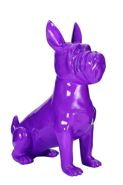 Skulptur Terrier II 11-J Lila